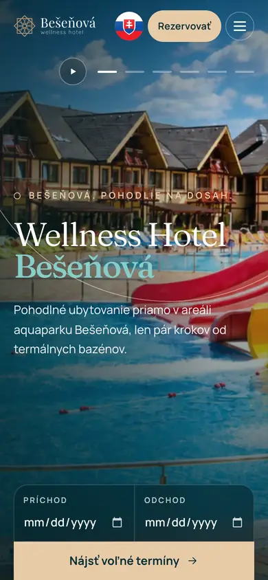 Wellness Hotel Bešeňová – po (mobil)